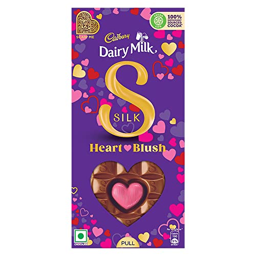 Cadbury Dairy Milk Silk Valentine Heart Blush Chocolate Bar