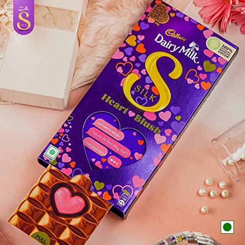 Cadbury Dairy Milk Silk Valentine Heart Blush Chocolate Bar