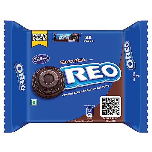 Cadbury Oreo Chocolate Flavour Creme Sandwich Biscuit Family Pack