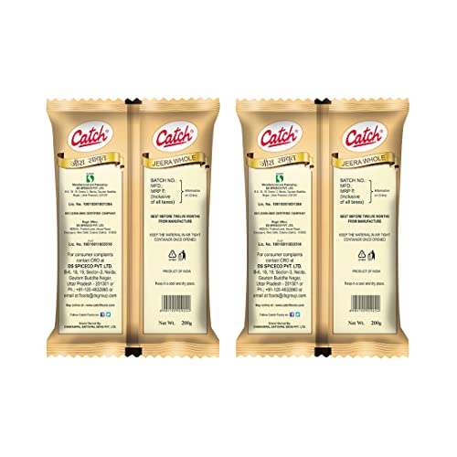Catch Cumin Whole Jeera Whole, 200gm (Pack of 2)