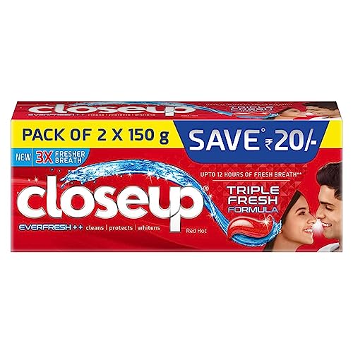 Closeup Toothpaste Indias No 1 Gel Toothpaste (Pack of 2)