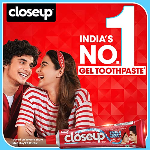 Closeup Toothpaste Indias No 1 Gel Toothpaste (Pack of 2)