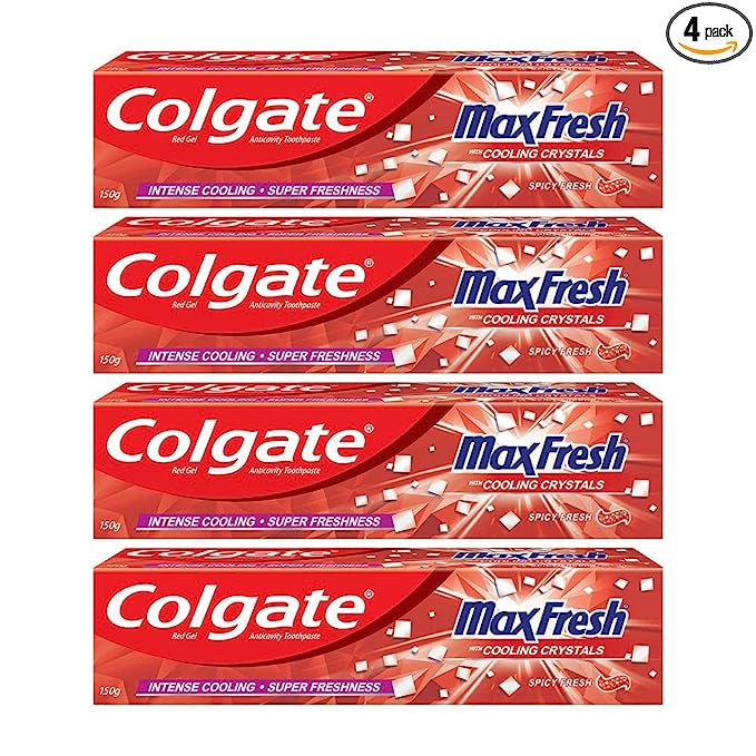 Colgate MaxFresh Bad Breath Treatment Toothpaste, 600g (Pack of 4)