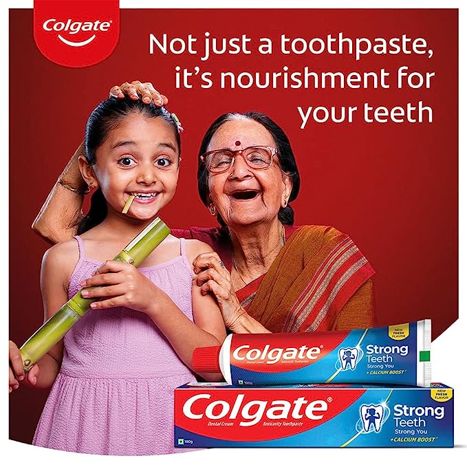 Colgate Strong Teeth Cavity Protection Toothpaste, Colgate Toothpaste with Calcium Boost