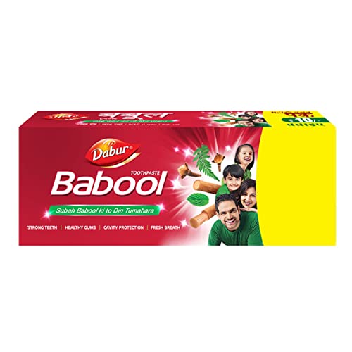Dabur Babool Ayurvedic Toothpaste for Strong Teeth