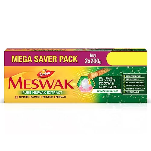 Dabur Meswak Complete Oral Care Toothpaste, 400gm (Pack of 2)