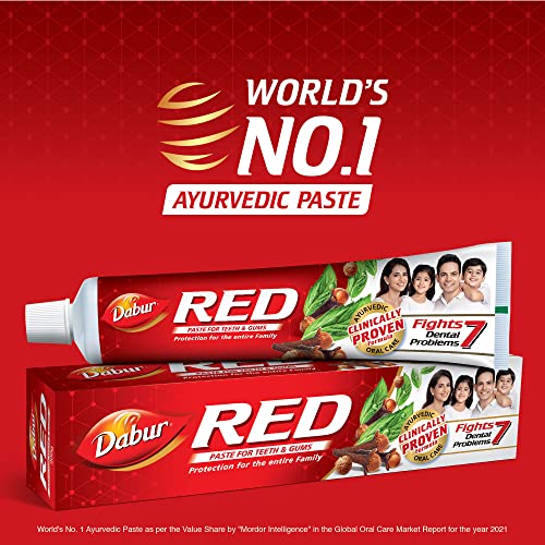 Dabur Red Ayurvedic Toothpaste, 800gm (Pack of 4)