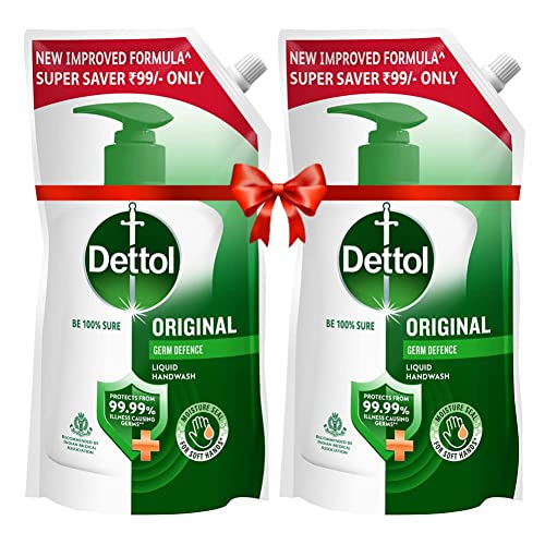 Dettol Liquid Handwash Refill Original Hand Wash, 675ml (Pack of 2)