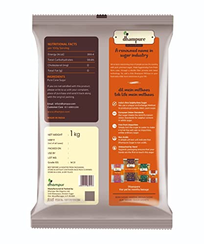 Dhampure White Crystal Sugar