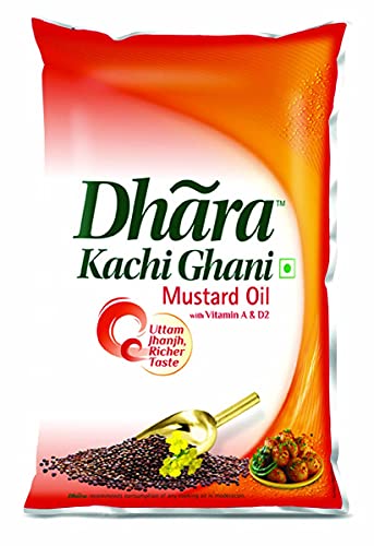 Dhara Kachhi Ghani Mustard Oil Pouch