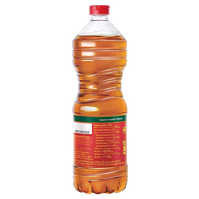 Emami Healthy and Tasty Kachi Ghani Mustard Oil Bottle