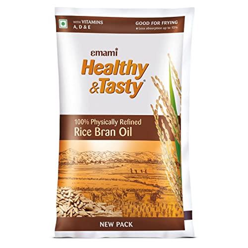 Emami Healthy and Tasty Refined Rice Bran Oil Pouch