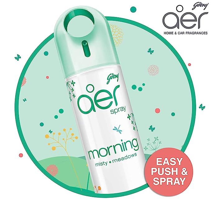 Godrej aer Spray Room Freshener for Home & Office Morning Misty Meadows