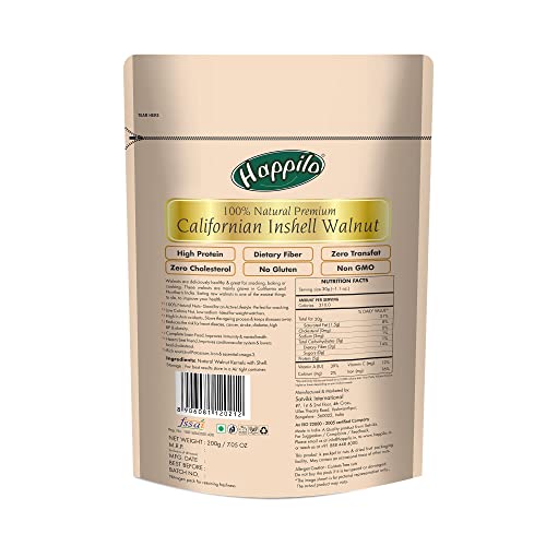 Happilo 100% Natural Californian Inshell Raw Walnut Kernels