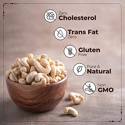 Happilo 100% Natural Premium Whole Cashews, 200gm (Pack of 2)