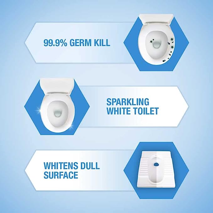 Harpic White and Shine Disinfectant Toilet Cleaner Bleach Liquid