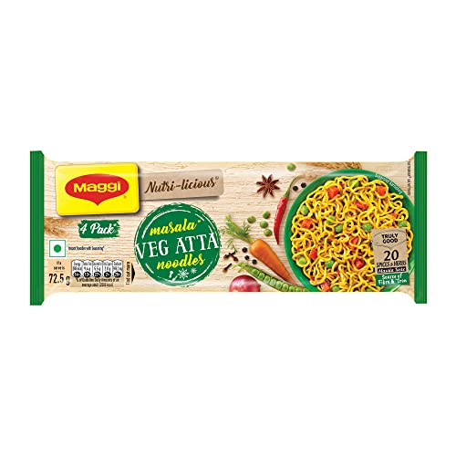 Maggi Nutri-Licious Masala Veg Atta Noodles Pouch