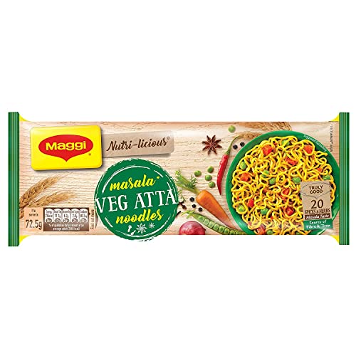 Maggi Nutri-Licious Masala Veg Atta Noodles Pouch