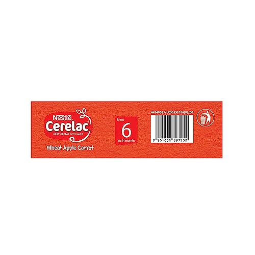 Nestle CERELAC Baby Cereal with Milk Wheat Apple Carrot (6 to 24 Months)