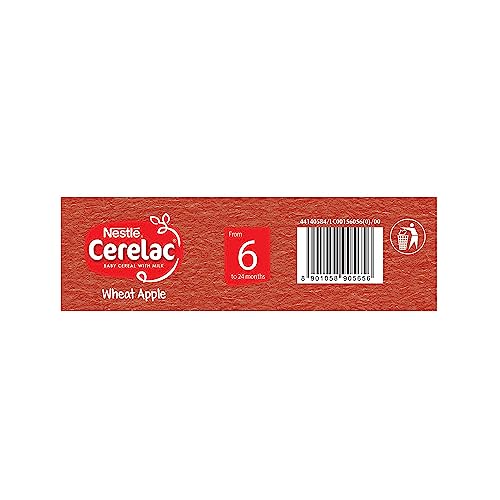 Nestle Cerelac Fortified Baby Cereal with Milk Wheat Apple From 6 Months BIB Pack