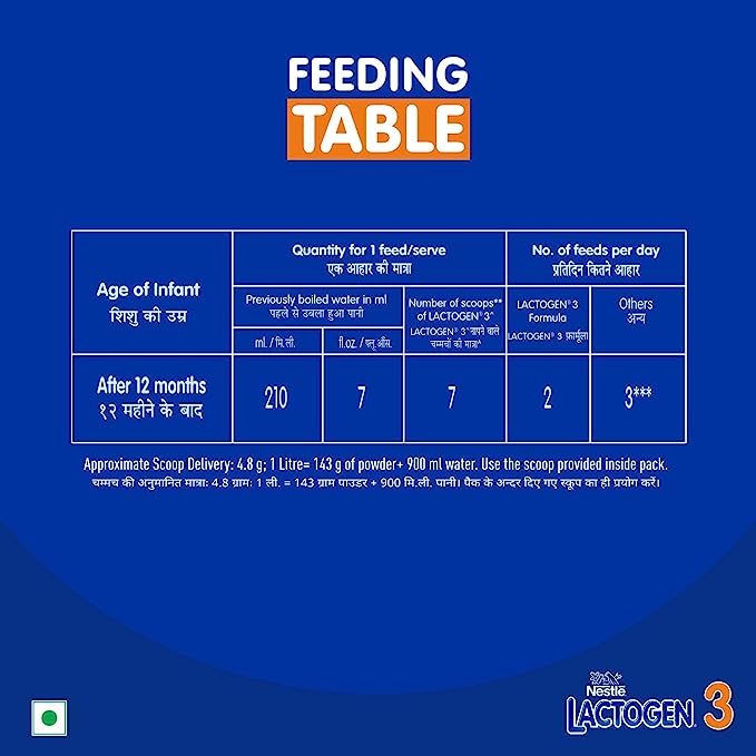 Nestle LACTOGEN 3 Follow-Up Infant Formula Powder After 12 months, Stage 3