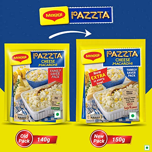 Nestle MAGGI PAZZTA Instant Pasta, Cheese Macaroni Pouch, 70gm (Pack of 2)