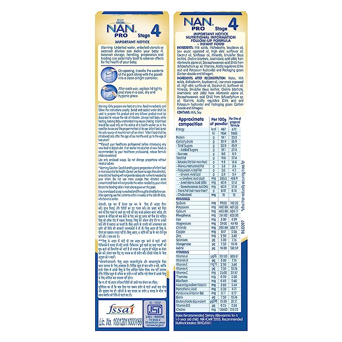 Nestle NAN PRO 4 Follow-Up Formula Powder After 18 months, Up to 24 months Stage 4