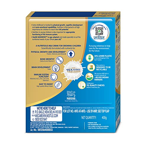 Nestle NANGROW, Nutritious Milk Drink for Growing Children Creamy Vanilla 2-6 Years
