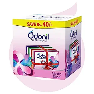 Odonil Bathroom Air Freshener Blocks Mixed Fragrances, 192gm (Pack of 4)