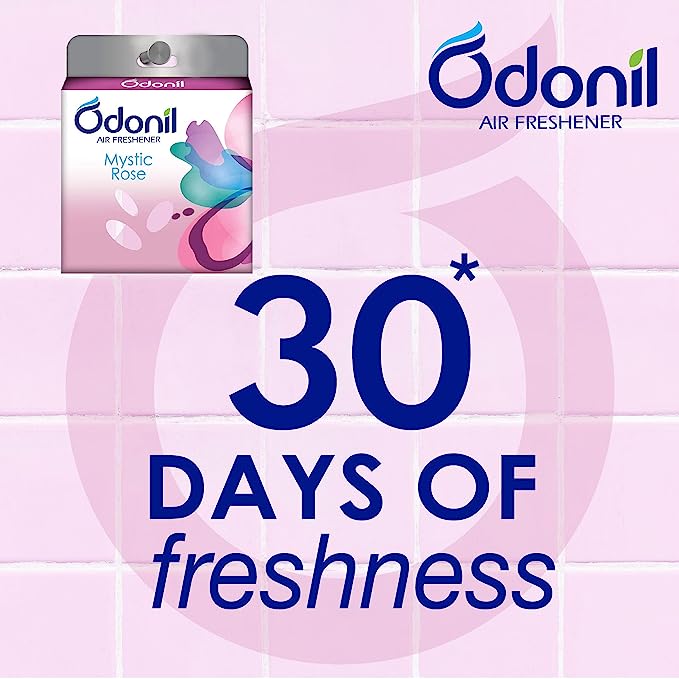 Odonil Bathroom Air Freshener Blocks Mixed Fragrances, 192gm (Pack of 4)