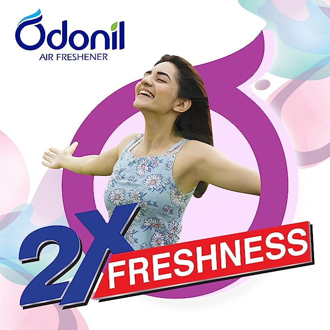Odonil Bathroom Air Freshener Blocks Mixed Fragrances, 192gm (Pack of 4)