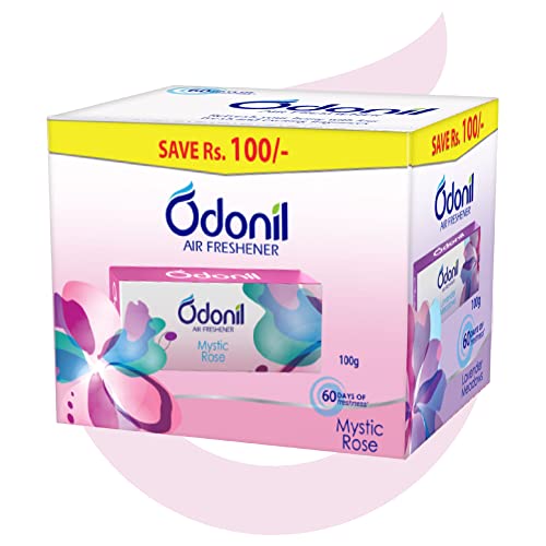 Odonil Bathroom Air Freshener Blocks Mixed Fragrances, 400gm (Pack of 4)