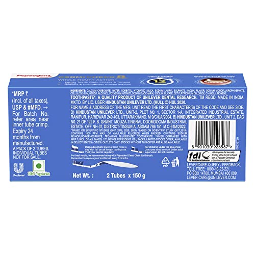 Pepsodent Germicheck 8 Actions Tooth Pastem (150gm x 2)