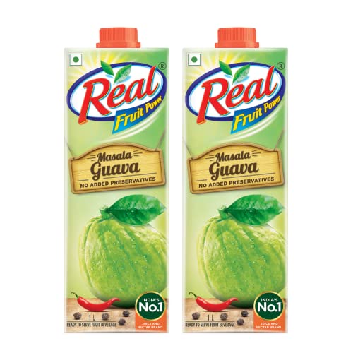 Real Masala Guava Fruit Juice, 1L (Pack of 2)