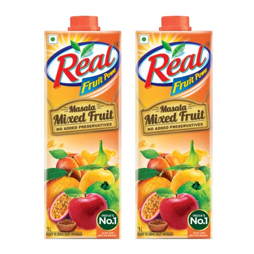 Real Masala Mixed Fruit Juice, 1L (Pack of 2)