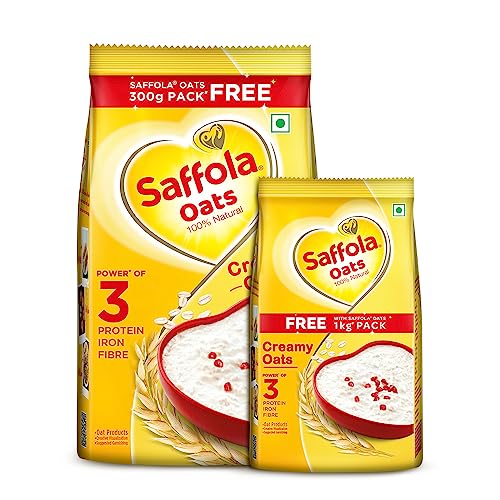 Saffola Oats Rolled Oats Delicious Creamy Oats