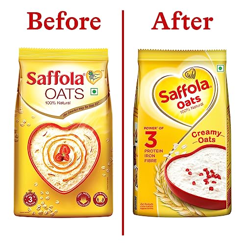 Saffola Oats Rolled Oats Delicious Creamy Oats