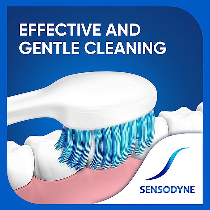 Sensodyne Toothbrush Sensitive tooth brush with soft rounded bristles (Pack of 3)