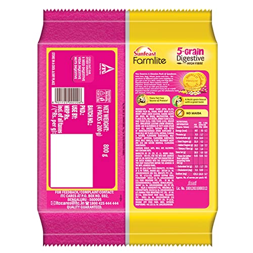Sunfeast Farmlite 5 Grain Digestive Biscuit High Fibre Biscuit