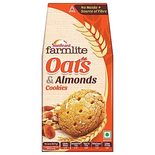 Sunfeast Farmlite Oats with Almonds cookies Biscuits
