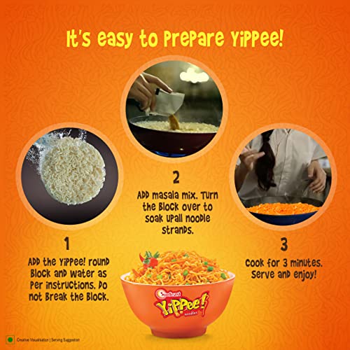 Sunfeast YiPPee Magic Masala Instant Noodles, 720 gm (Pack of 12)