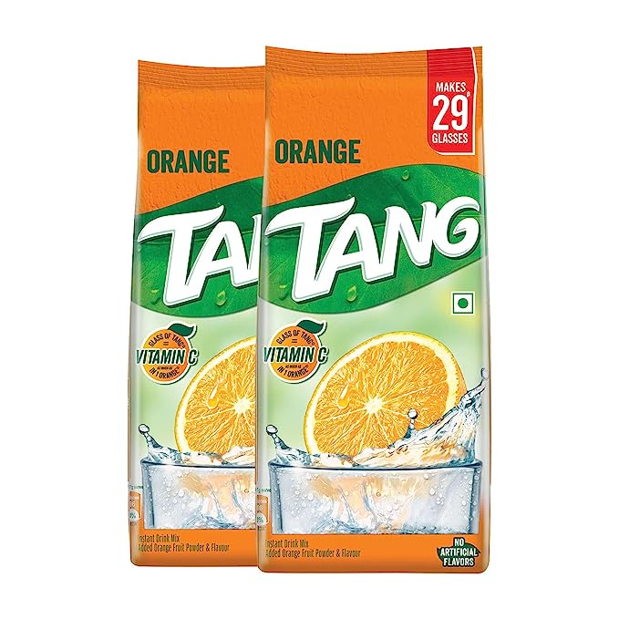 Tang Orange Instant Drink Mix, 500gm (Pack of 2)
