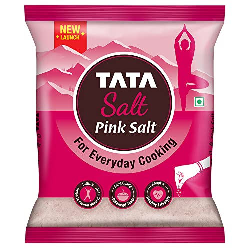 Tata Salt Pink Salt, With 100% Natural Sendha Salt, Rock Salt for Everyday Cooking, Iodized Rock Salt