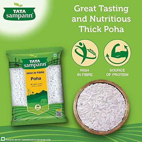 Tata Sampann High in Fibre White Thick Poha
