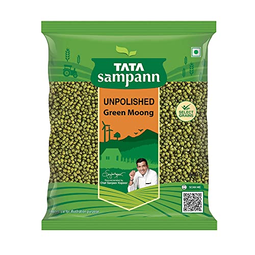 Tata Sampann Unpolished Green Moong Dal Whole