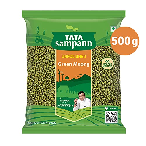 Tata Sampann Unpolished Green Moong Dal Whole