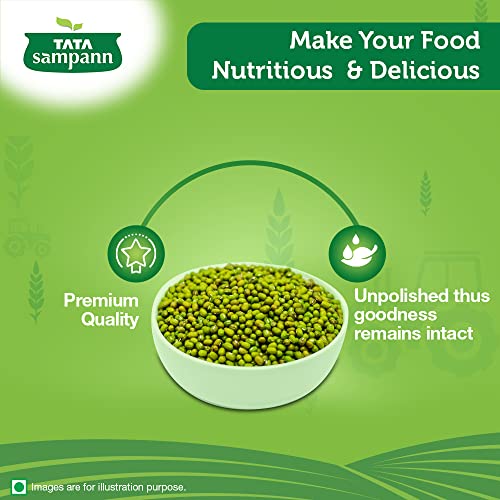 Tata Sampann Unpolished Green Moong Dal Whole
