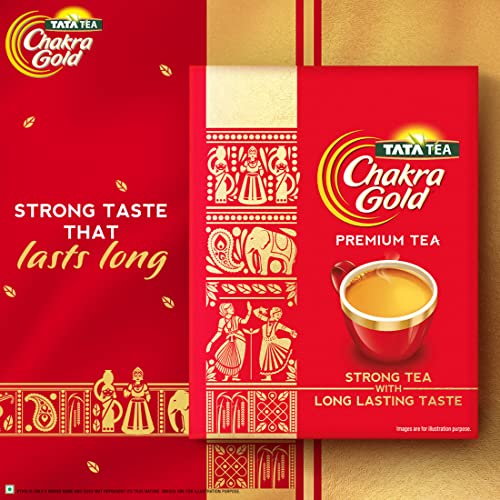 Tata Tea Chakra Gold, Strong Tea with Long Lasting Taste, Black Tea