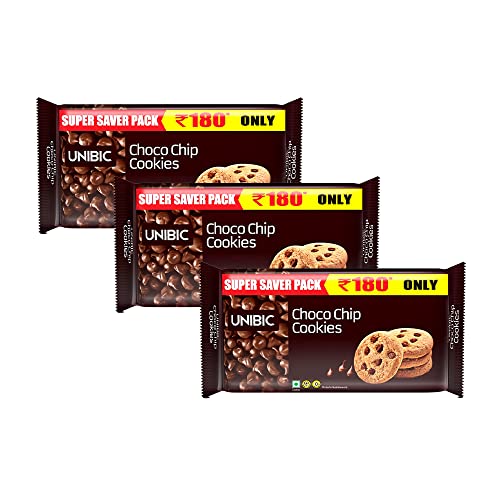 Unibic Choco Chip Cookies Super Saver Pack, 500gm (Pack of 3)