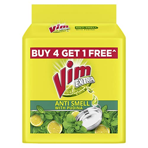 Vim Anti Smell Bar, 200gm (Pack of 5)